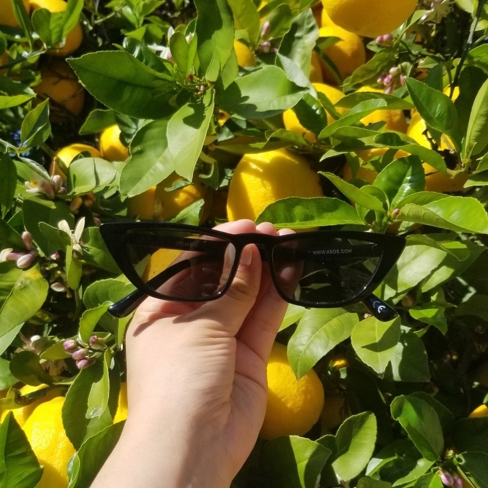 SOLD Black Cat Eye Sunglasses